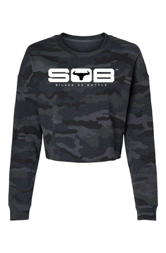 Lightweight Camo Cropped Crew